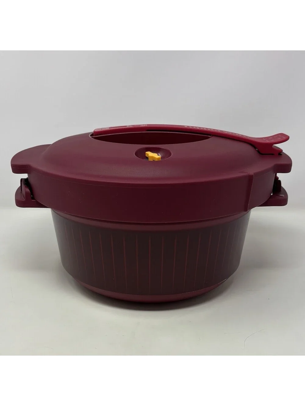 Tupperware Microwave Pressure Cooker 3L / 3QT Cranberry Red 7643A-1 BPA Free EUC